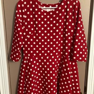 Red Polka Dot “Grace” Dress Size Large